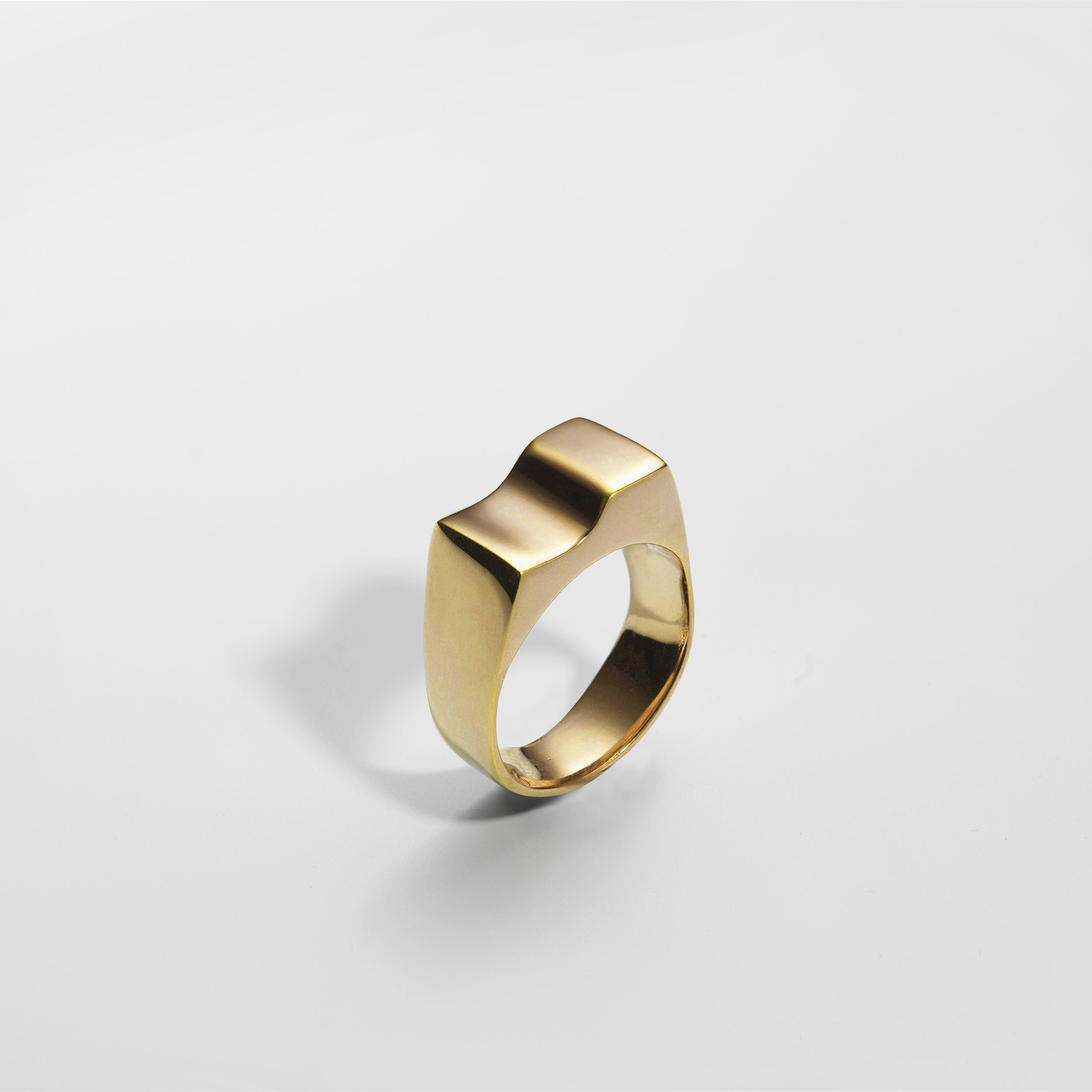 Bague Scala BIG, plaquée or jaune