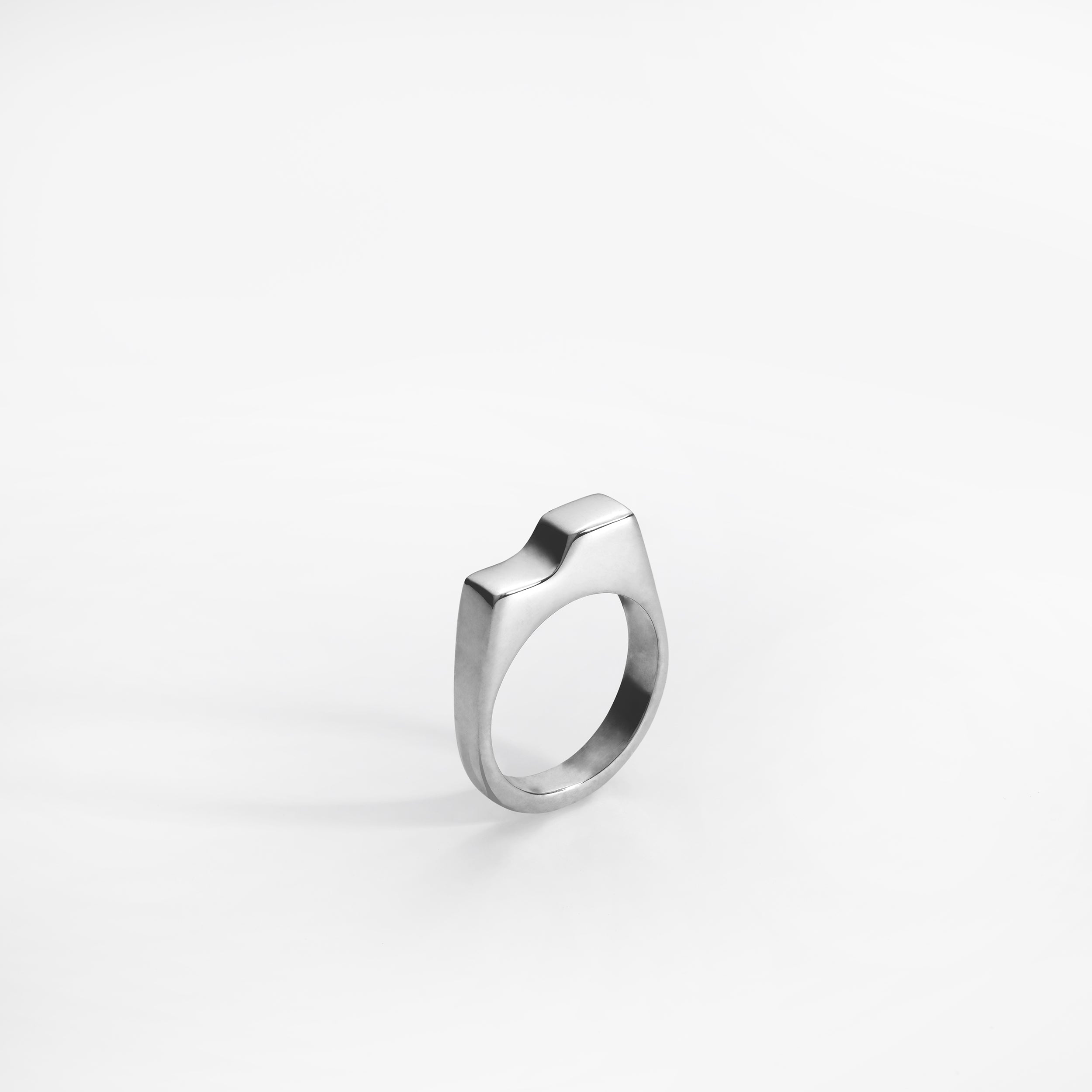 Bague Scala Media, argent brillant