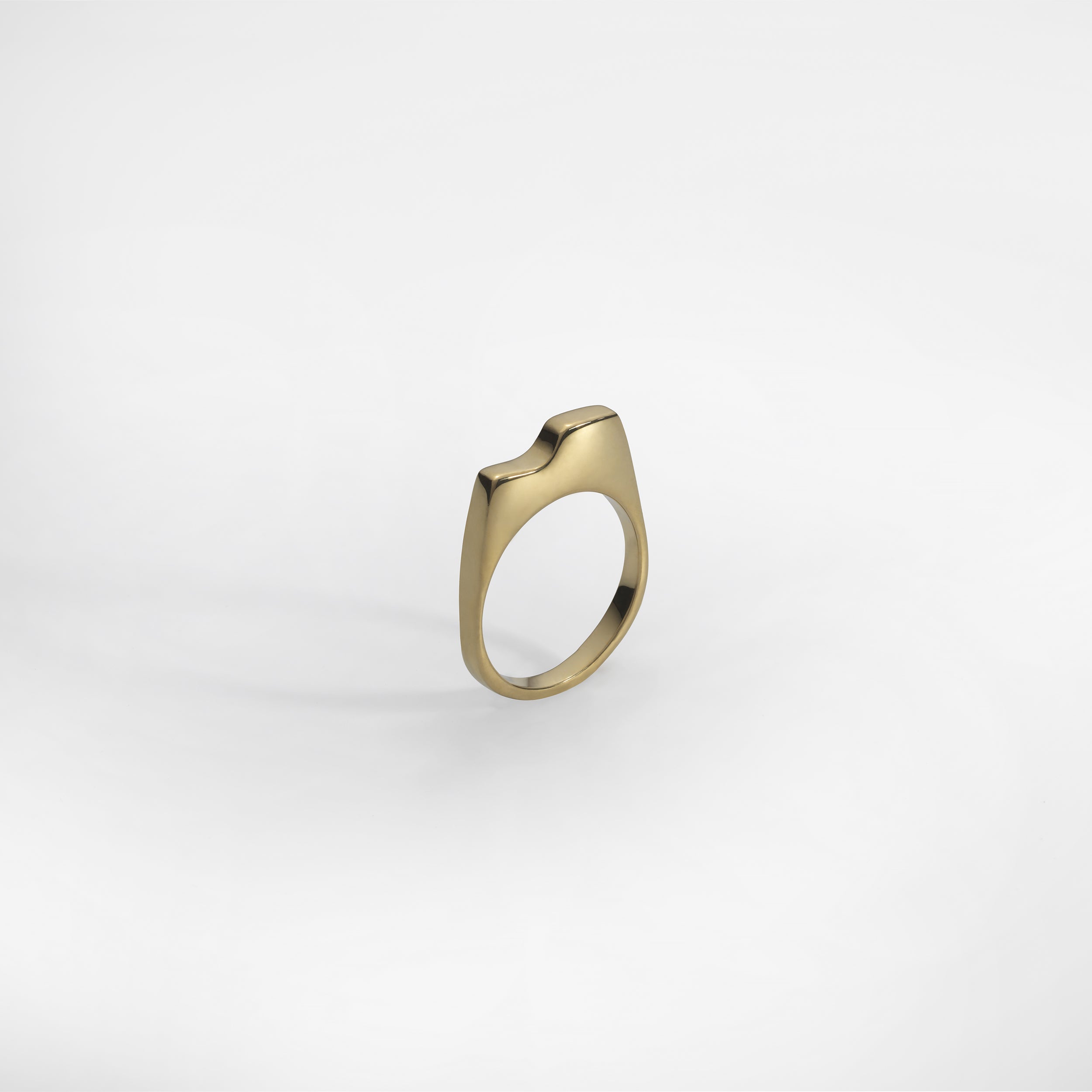 Bague Scala Mini, plaquée or jaune