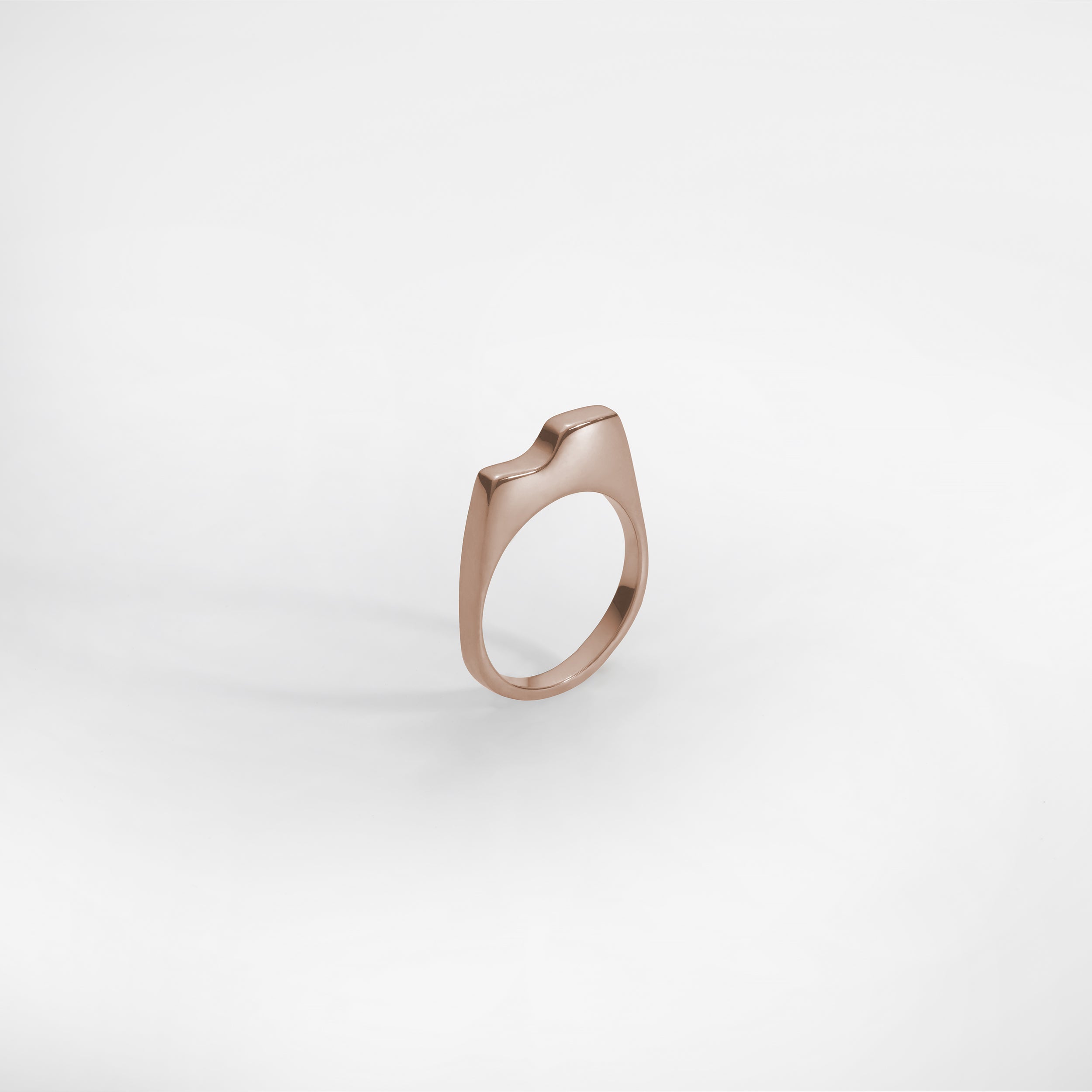 Bague Scala Mini, plaquée or rose