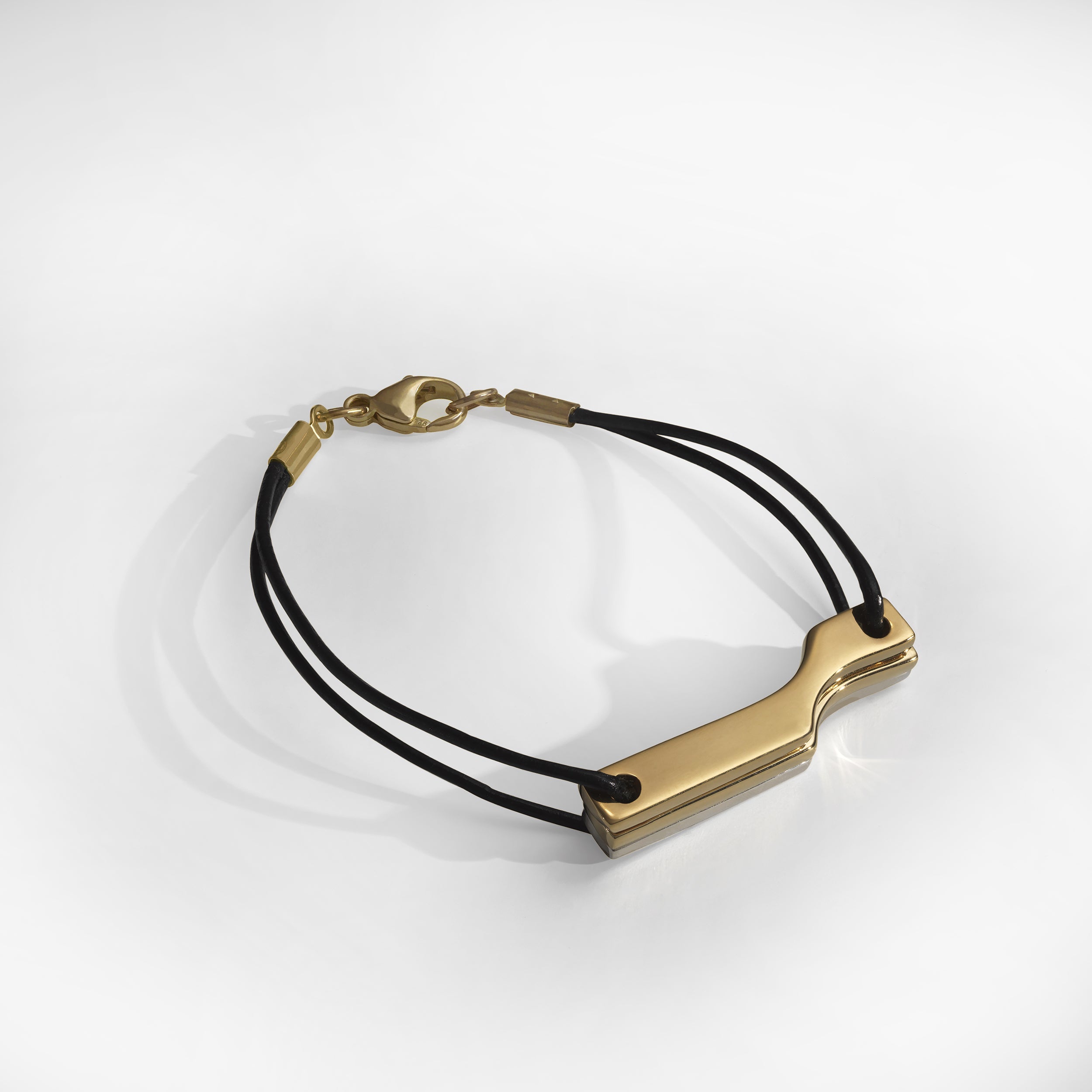 Scala Mini 2 C Bracelet, Yellow Gold Plated and Silver