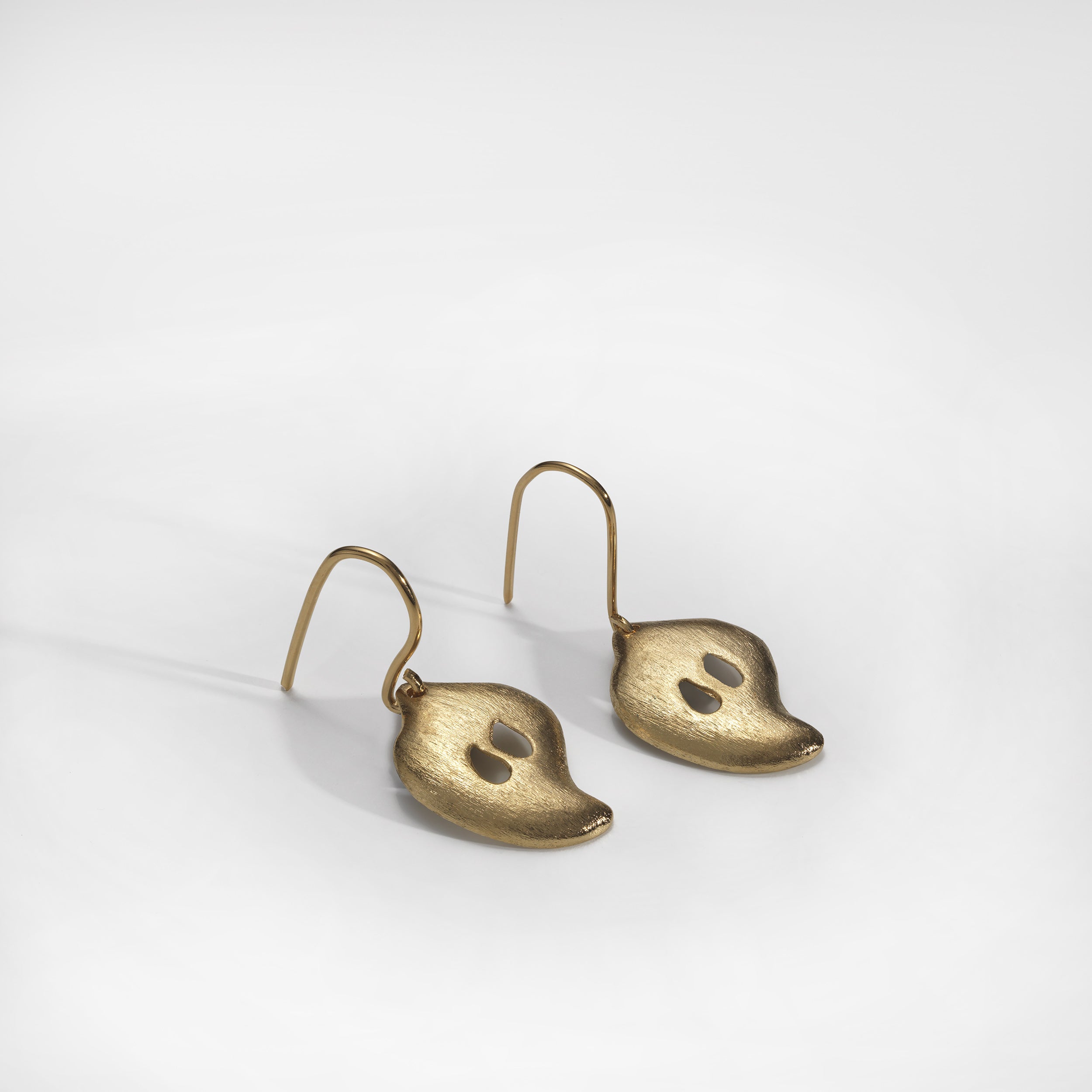 GOCCIA A earrings, yellow gold plated