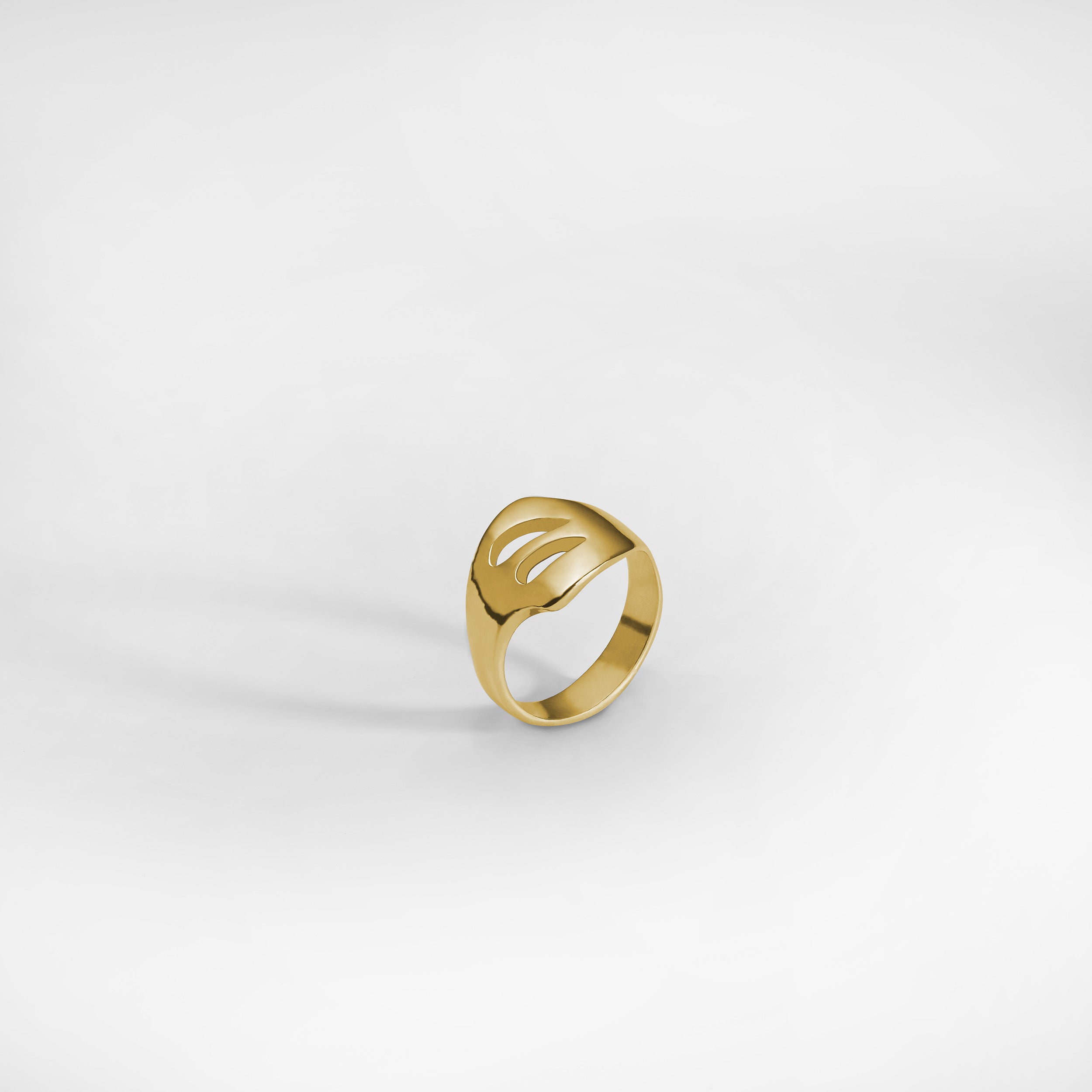GOCCIA A ring, yellow gold plated