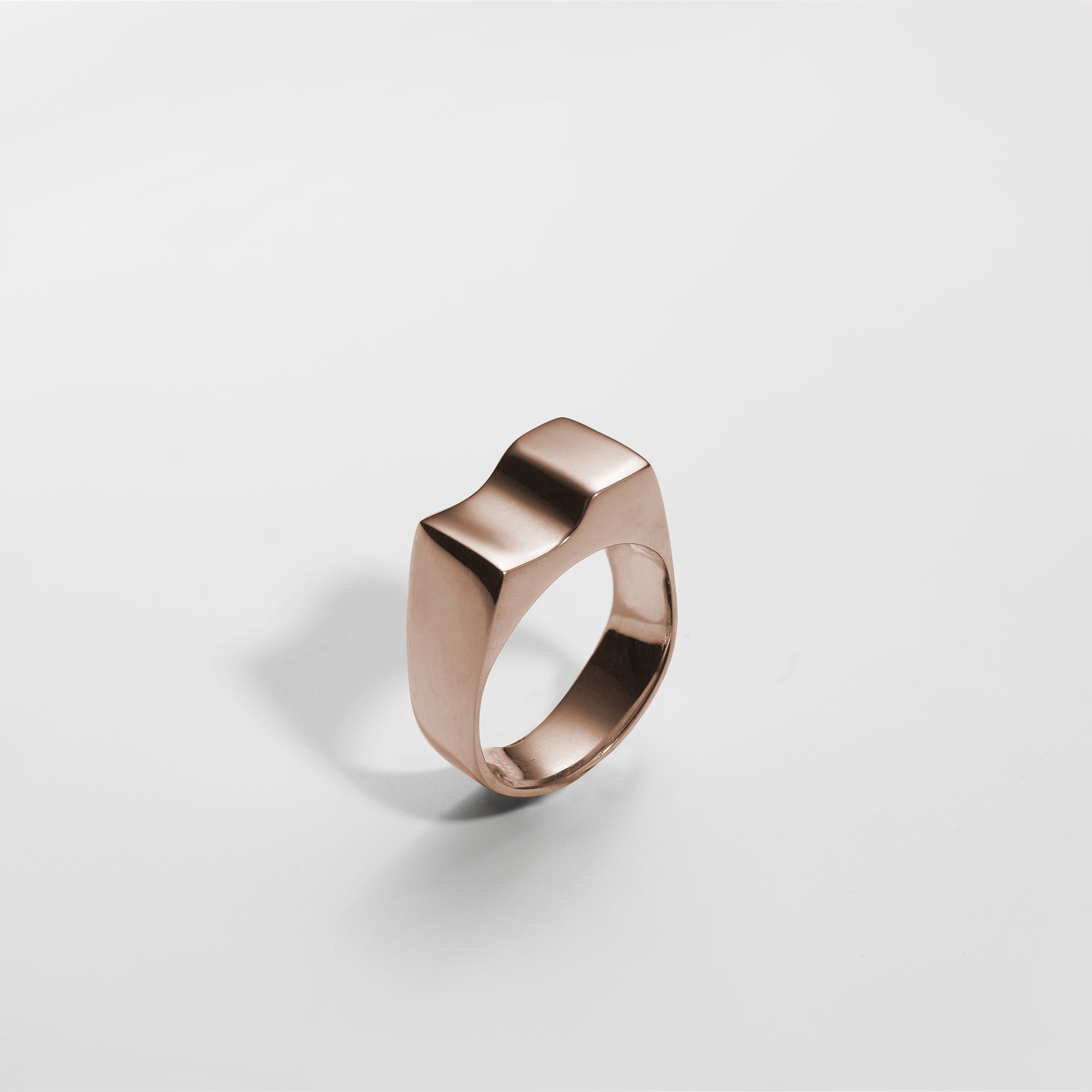 Bague Scala BIG, plaquée or rose