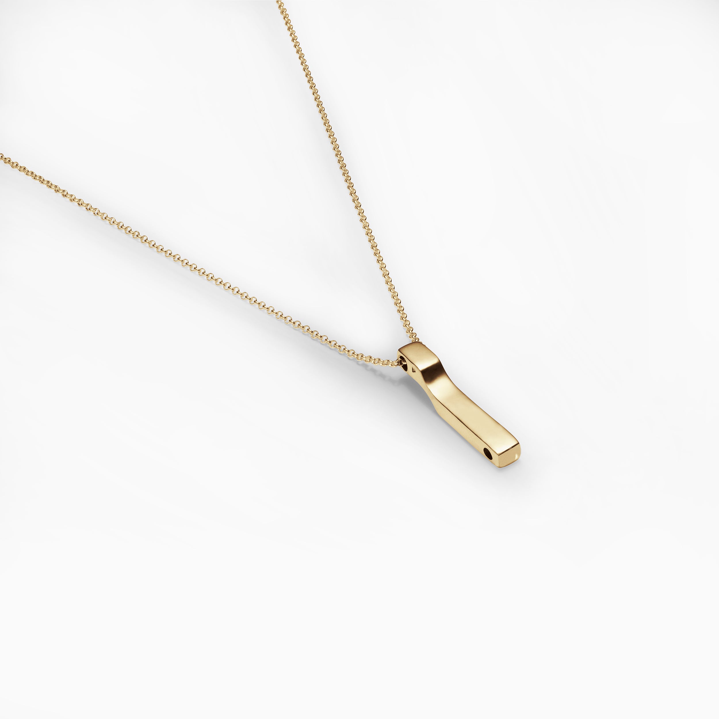 Collier Scala, plaqué or jaune brillant