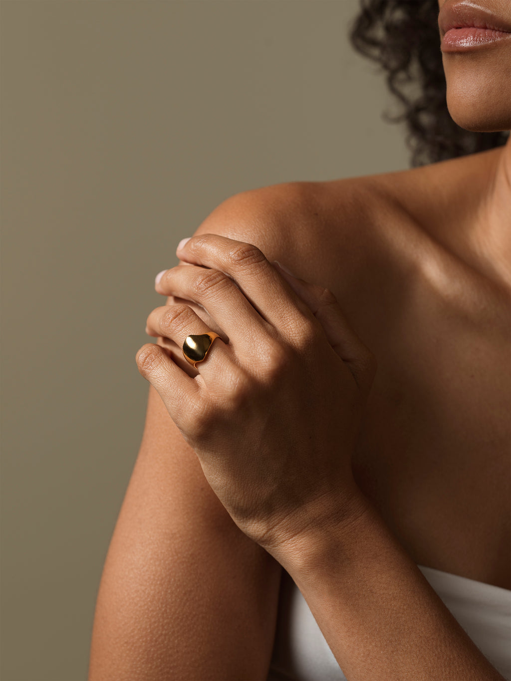 Bague GOCCIA P, plaquée or rose