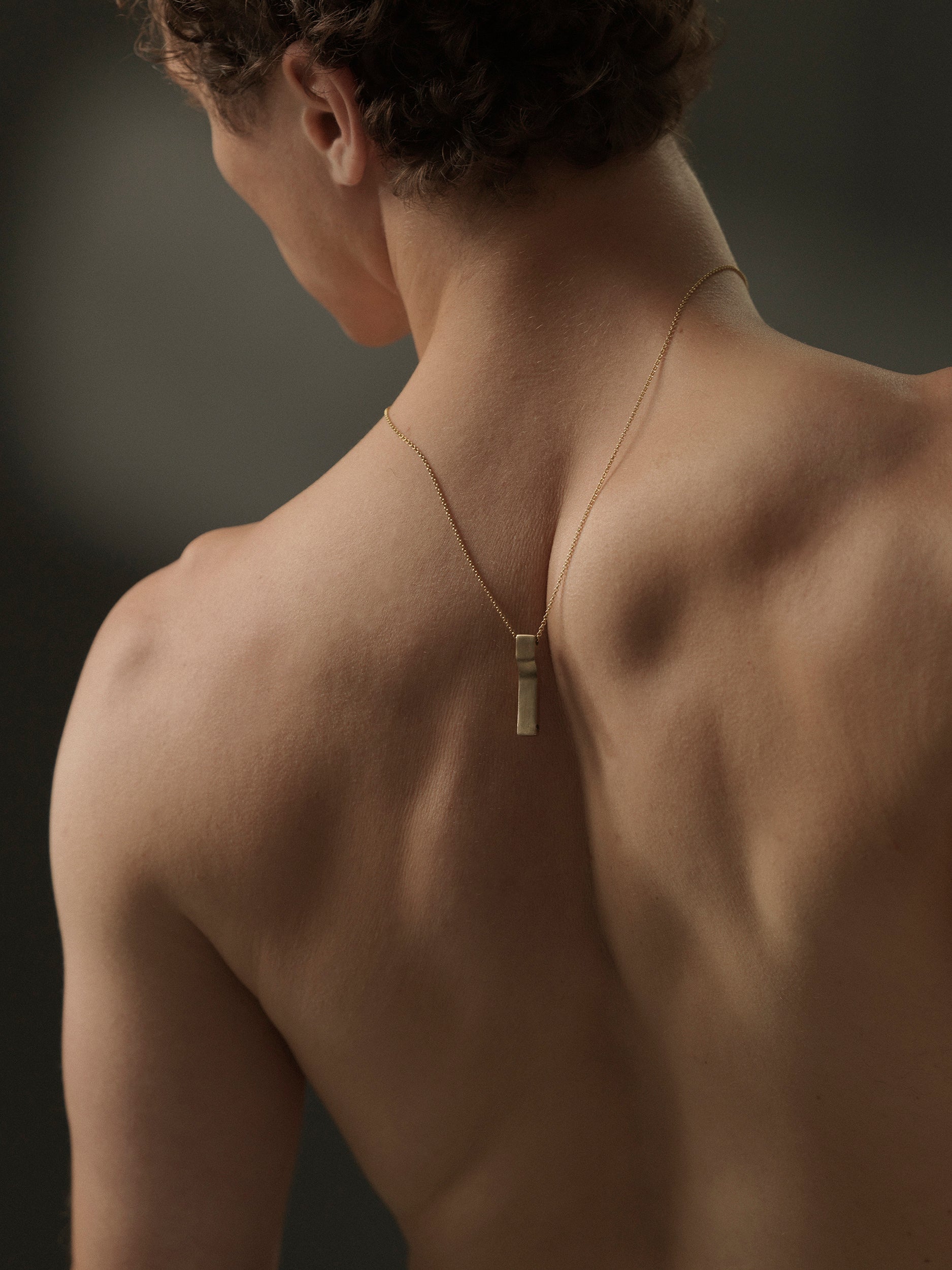 Collier Scala BIG, bronze brossé