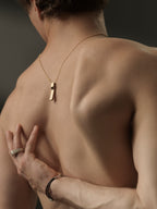 Scala necklace, bronze brushed