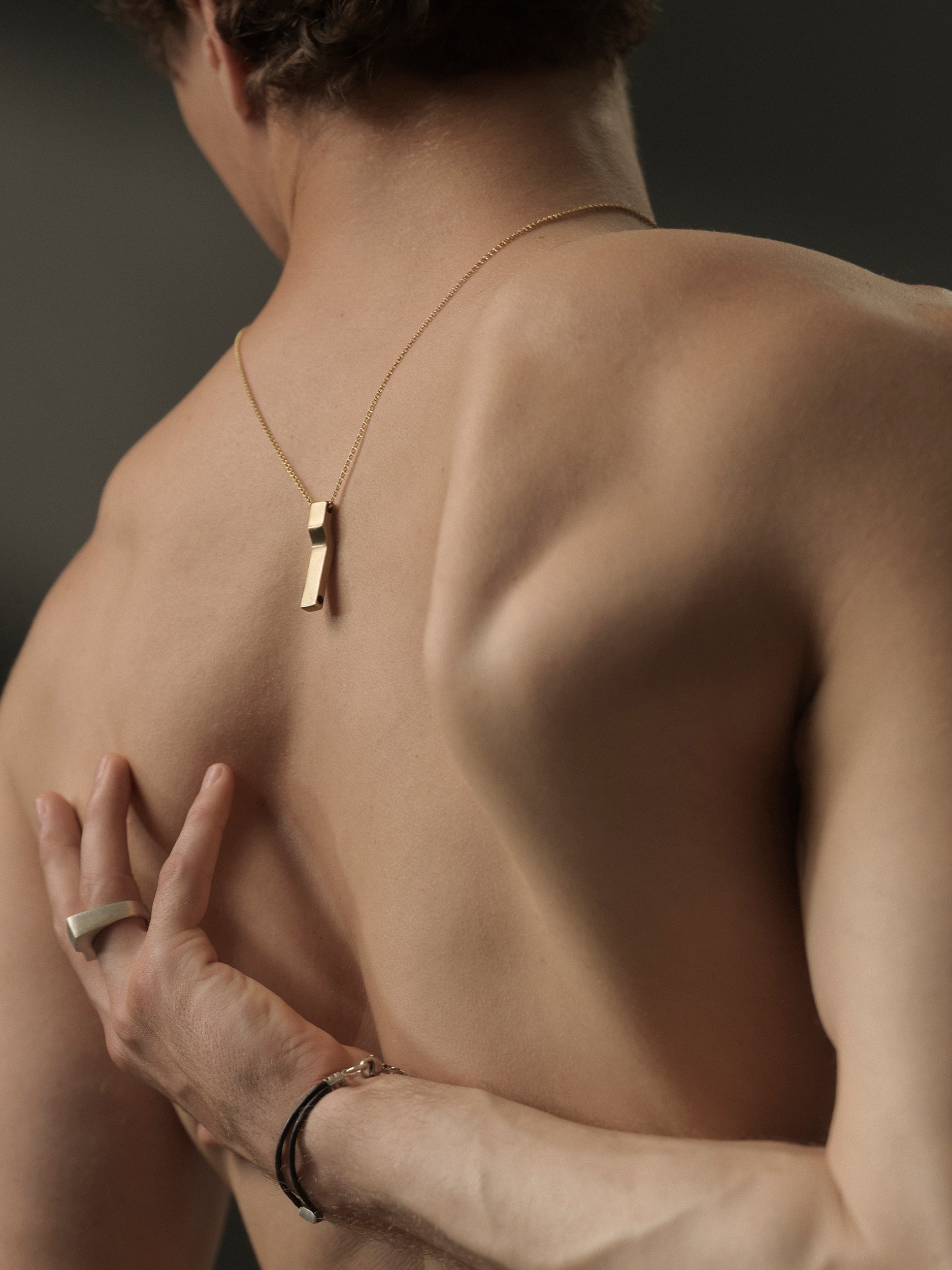 Collier Scala BIG, bronze brossé