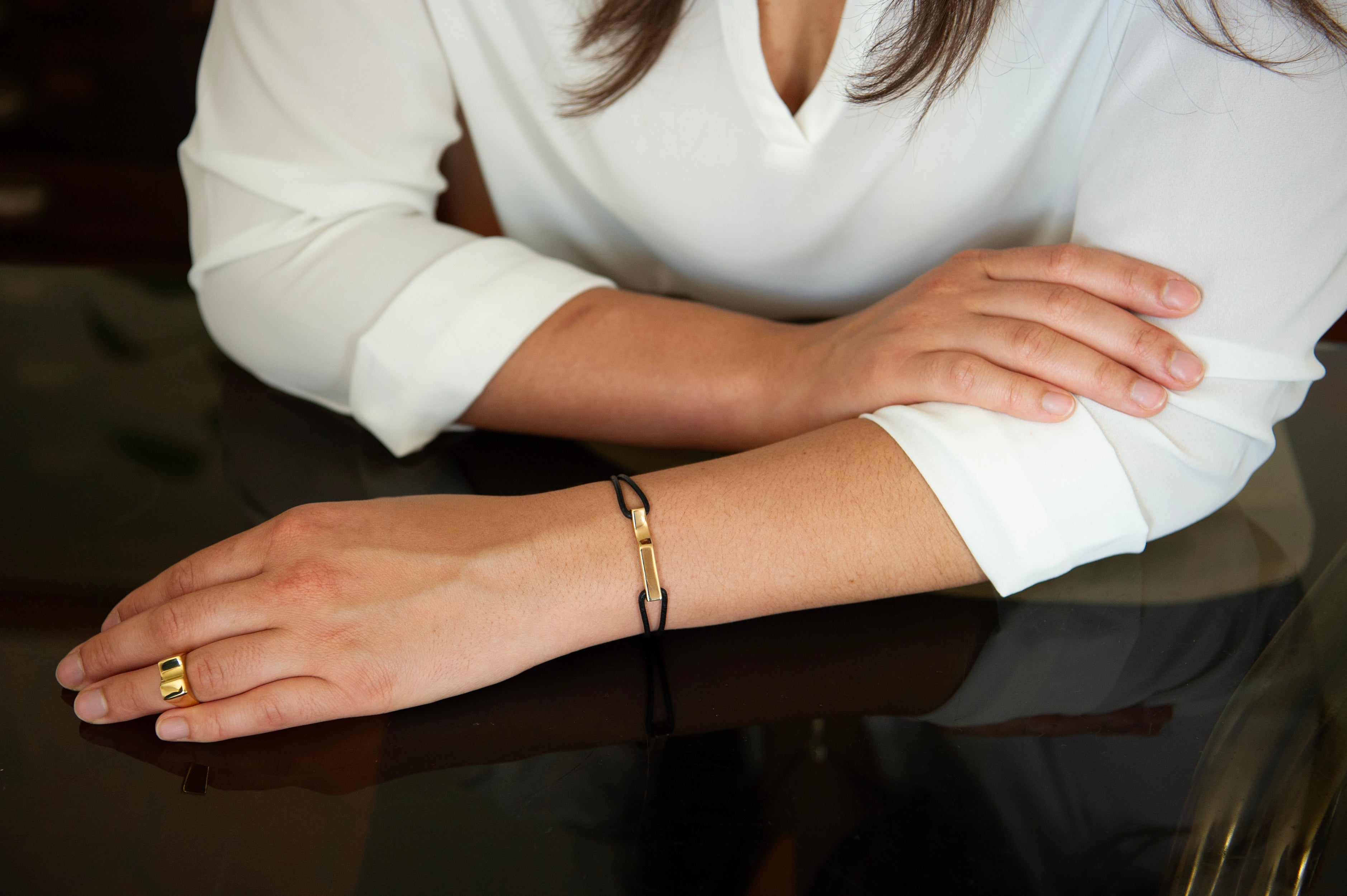 Scala Bracelet, rose gold plated