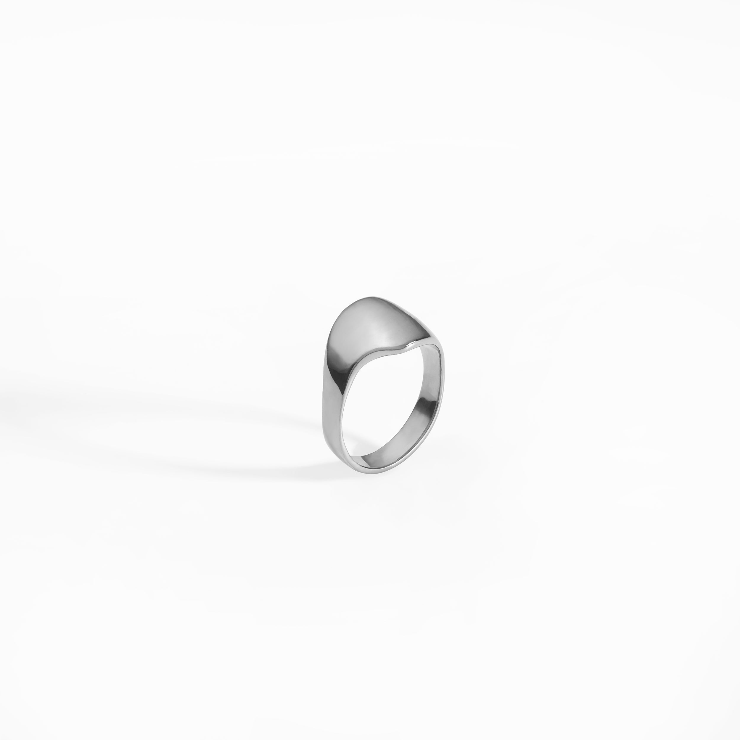 GOCCIA P ring, sterling silver