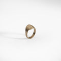 GOCCIA P ring, brushed bronze 