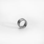 Puzzle ring, sterling silver brushed and satin
