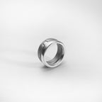 Bague Puzzle, argent brossé et brillant