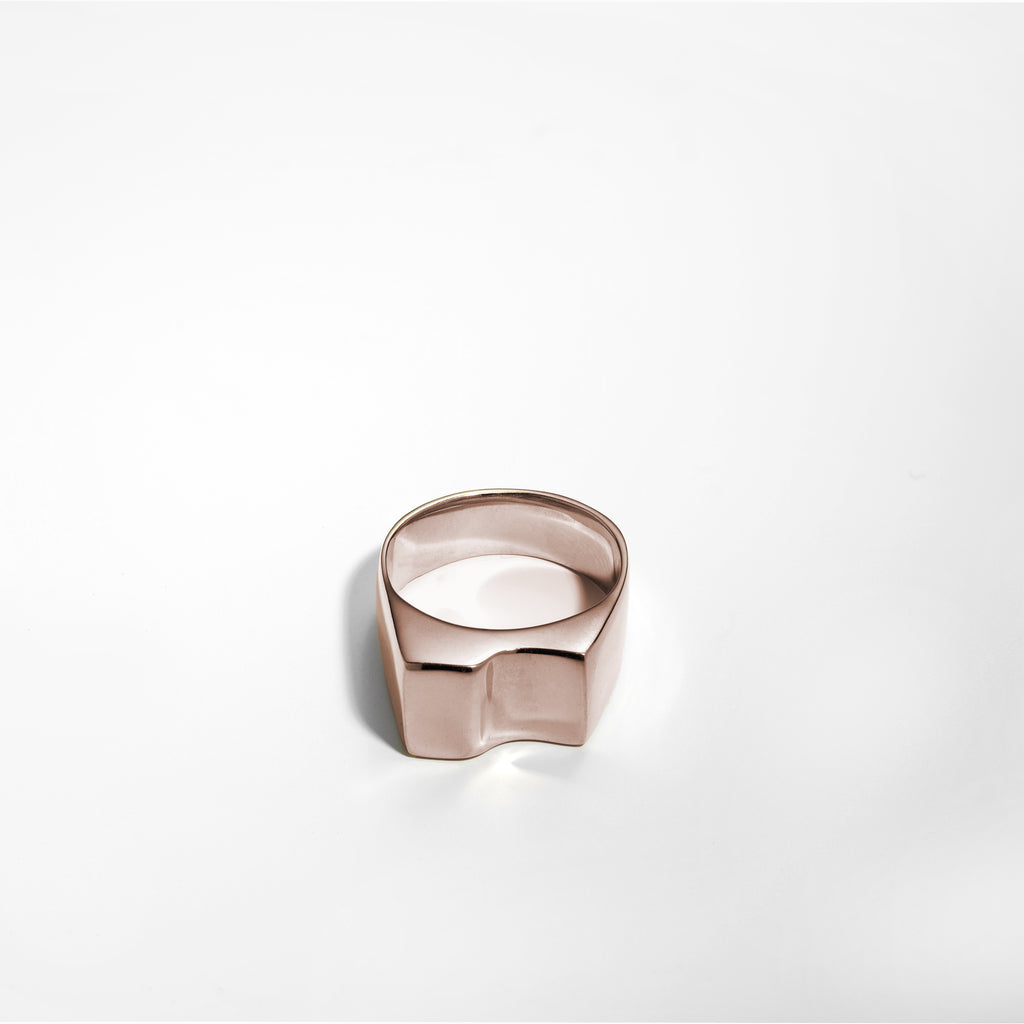 Bague Scala BIG, plaquée or rose