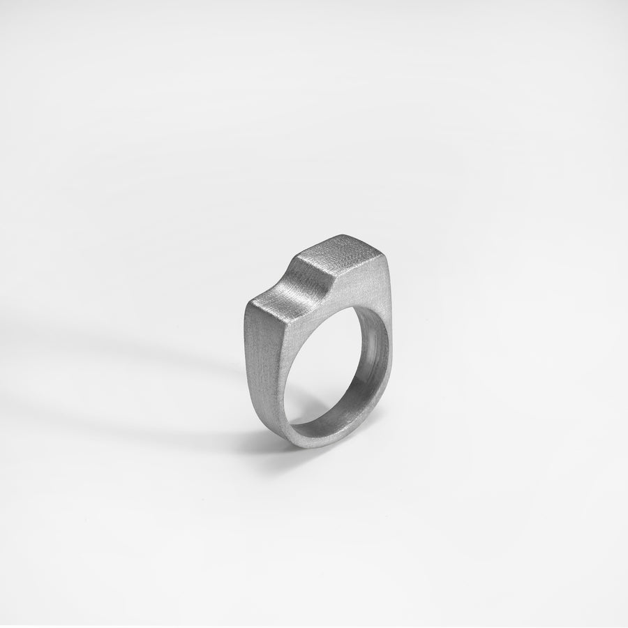 Scala Ring, sterling silver brushed