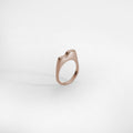 Bague Scala Mini, plaquée or rose