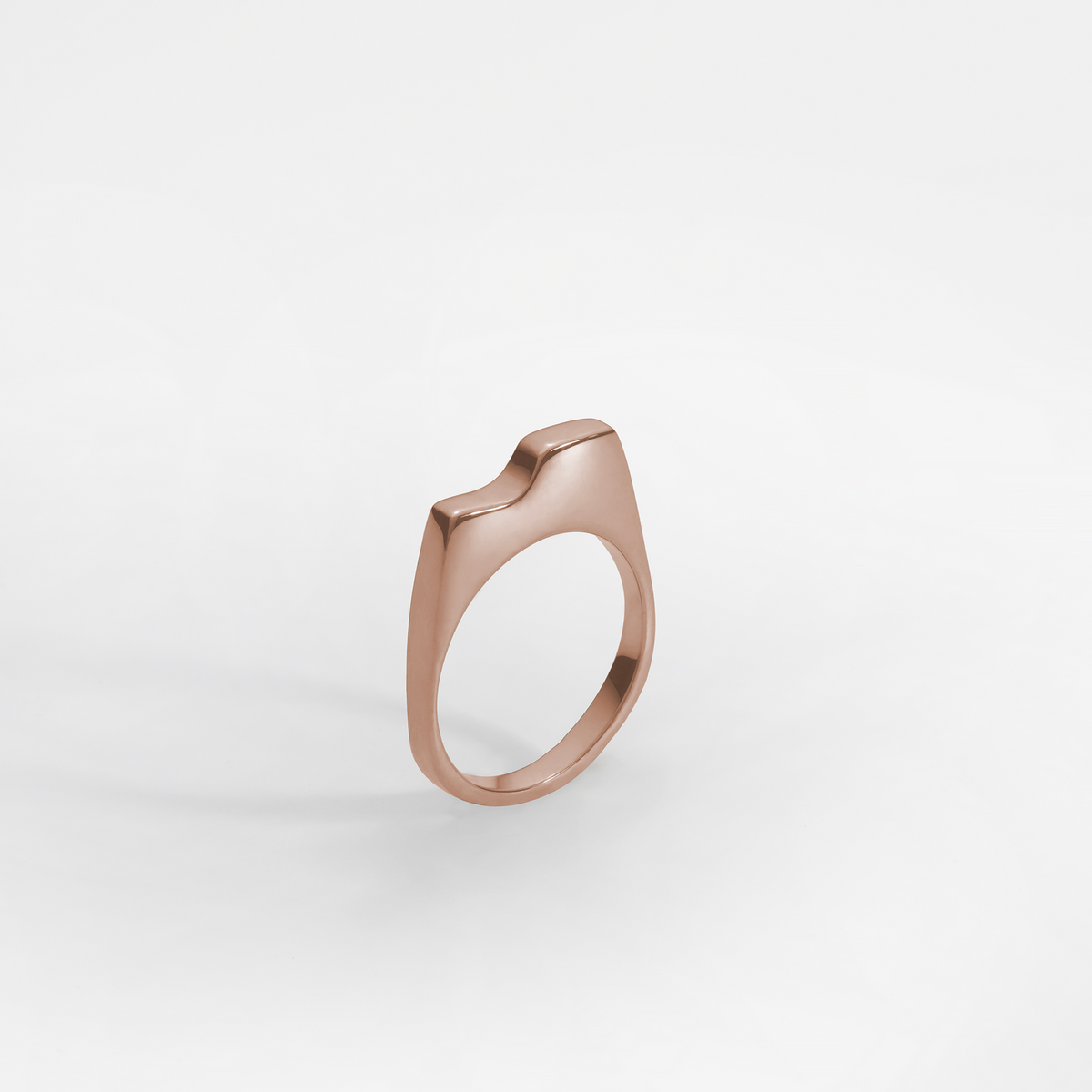 Bague Scala Mini, plaquée or rose