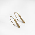 Boucles d'oreille Scala, plaquées or jaune brossée