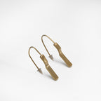 Boucles d'oreille Scala, plaquées or jaune brossée