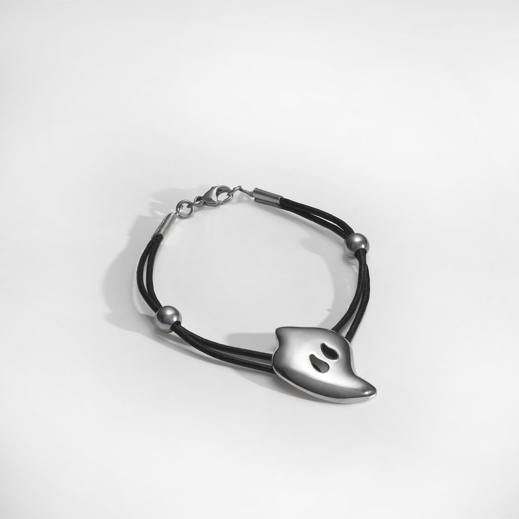 Goccia bracelet, shiny solid silver