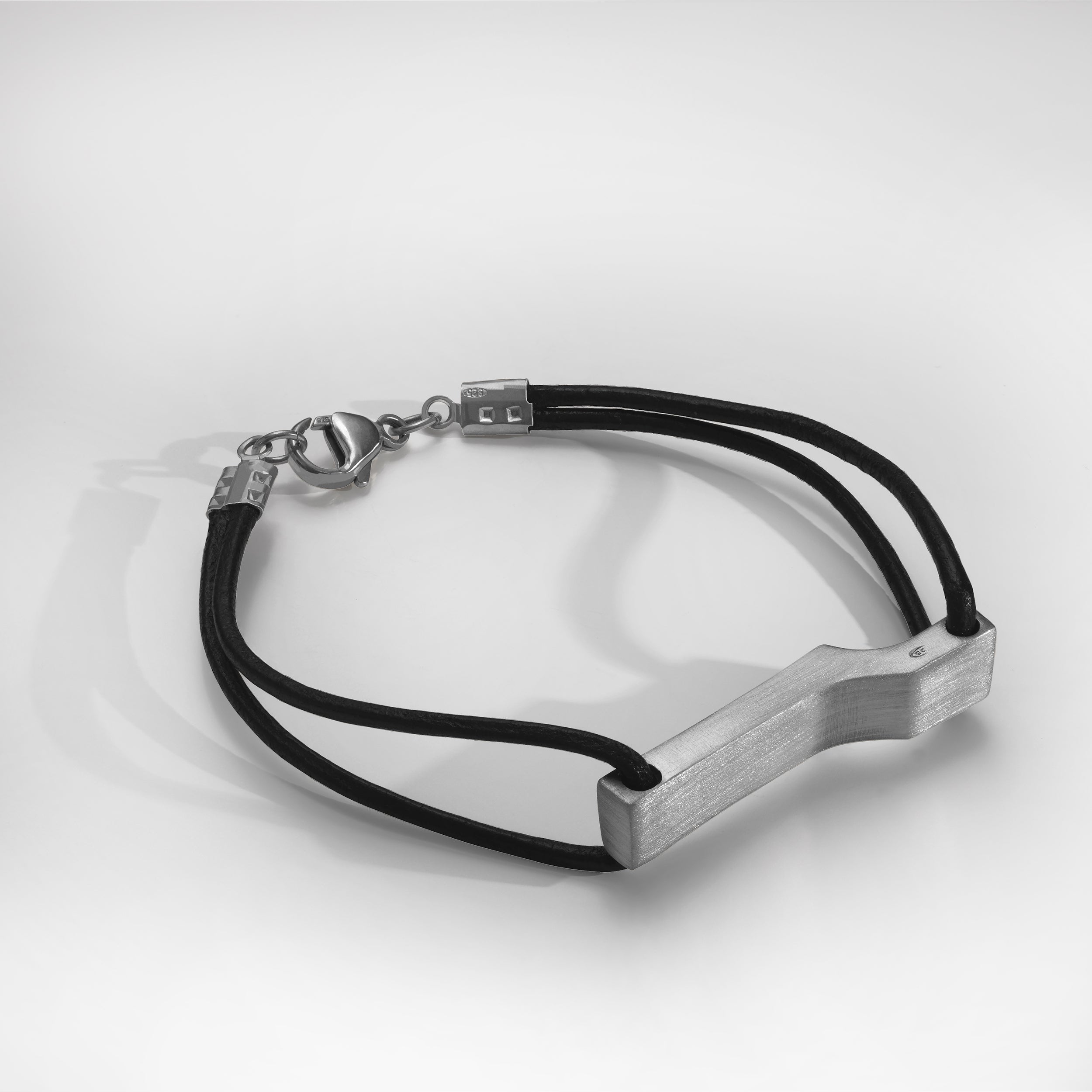 Scala bracelet, Brushed sterling silver