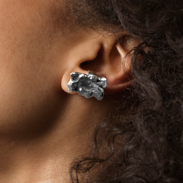 GOCCIA A earrings, yellow gold plated