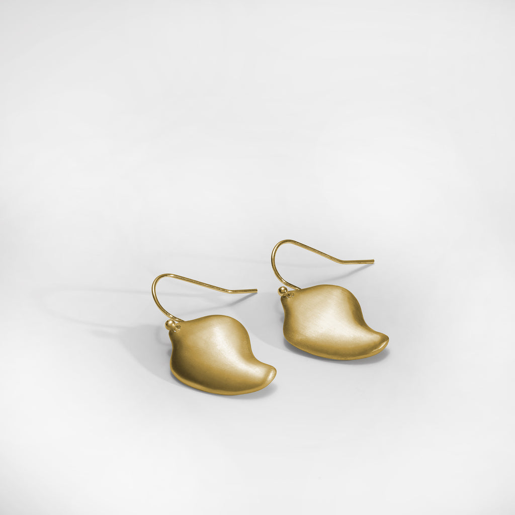 GOCCIA A earrings, yellow gold plated