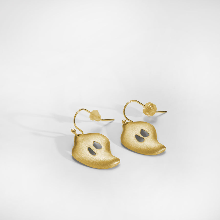 GOCCIA A earrings, yellow gold plated