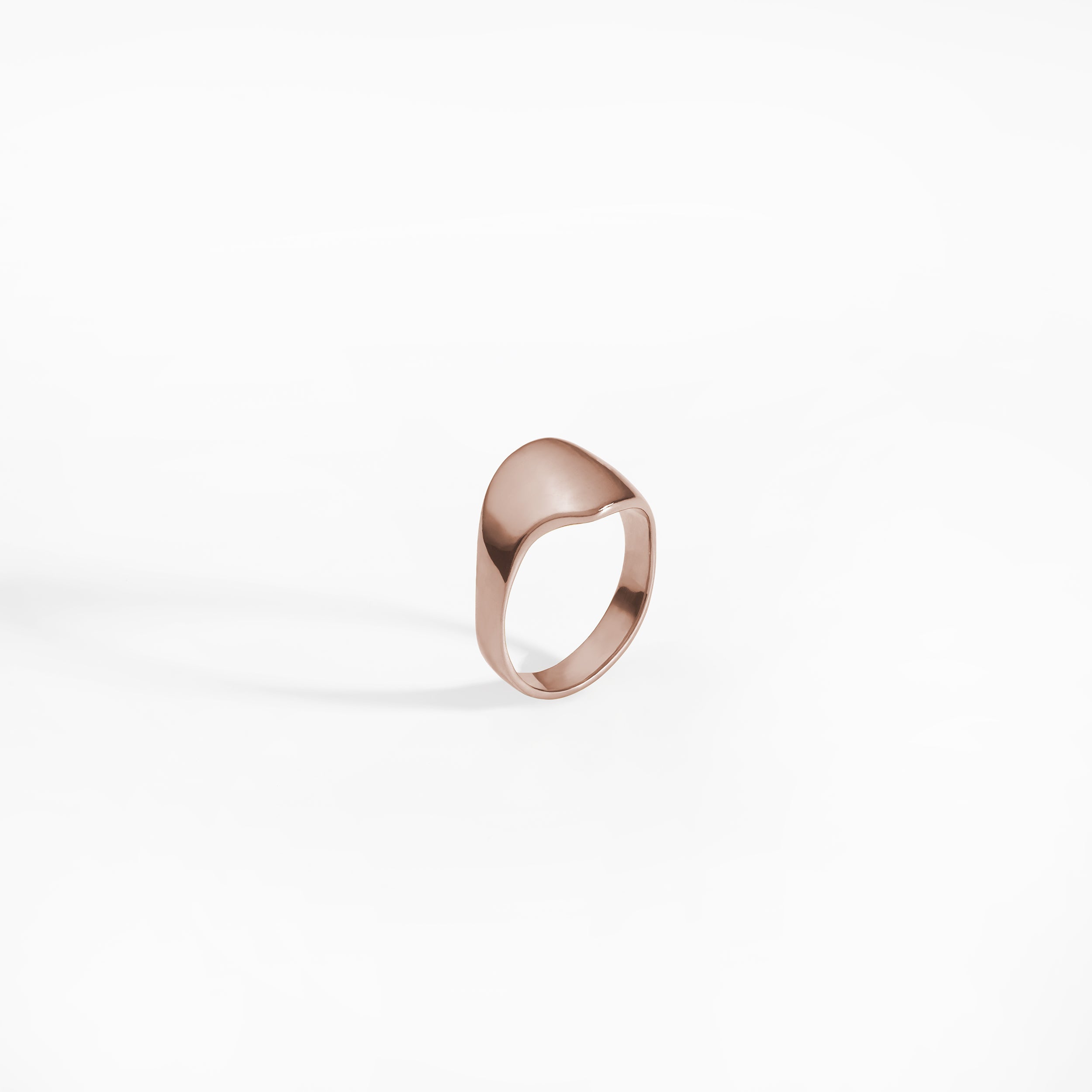 GOCCIA P ring, rose gold plated