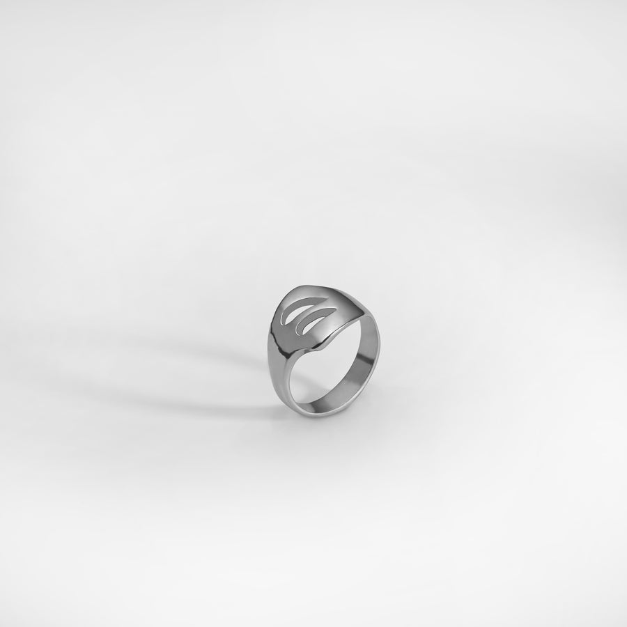 GOCCIA P ring , sterling silver