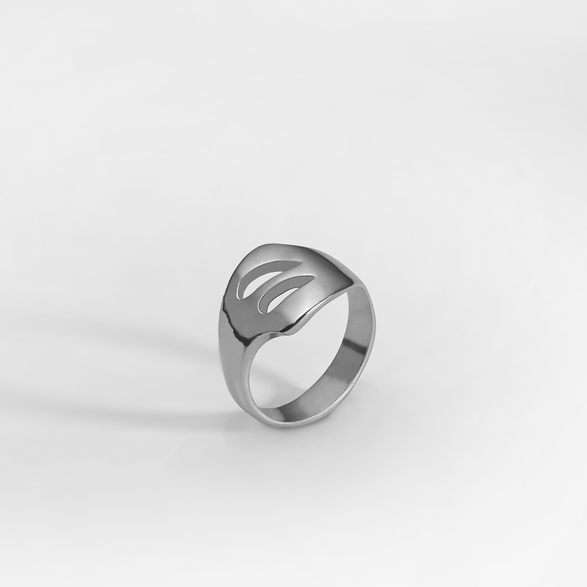 GOCCIA P ring , sterling silver