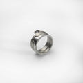 Bague Puzzle, argent, sertie d'une iolite