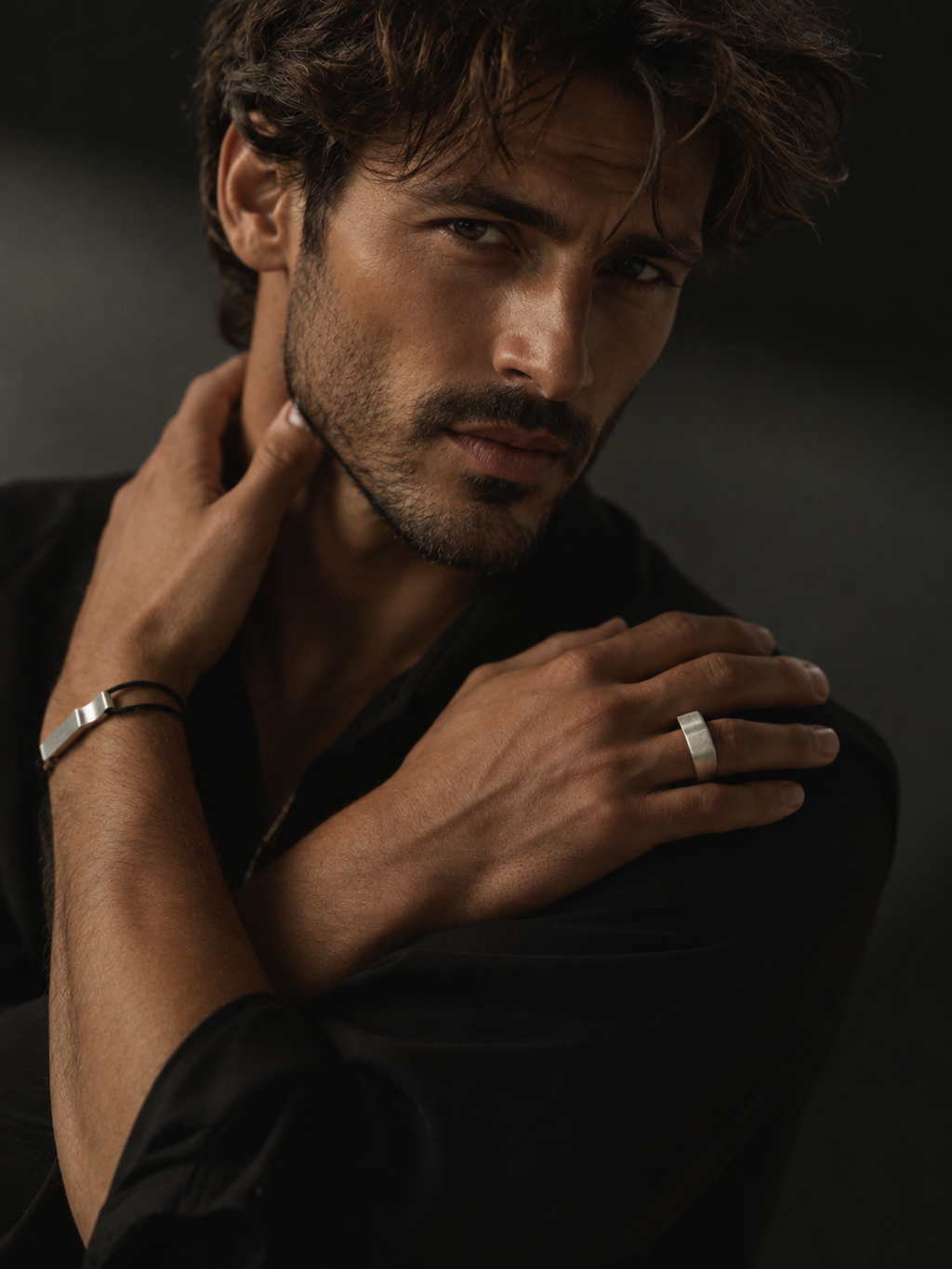 Scala Ring, sterling silver brushed
