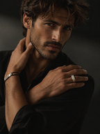 Scala Ring, sterling silver brushed