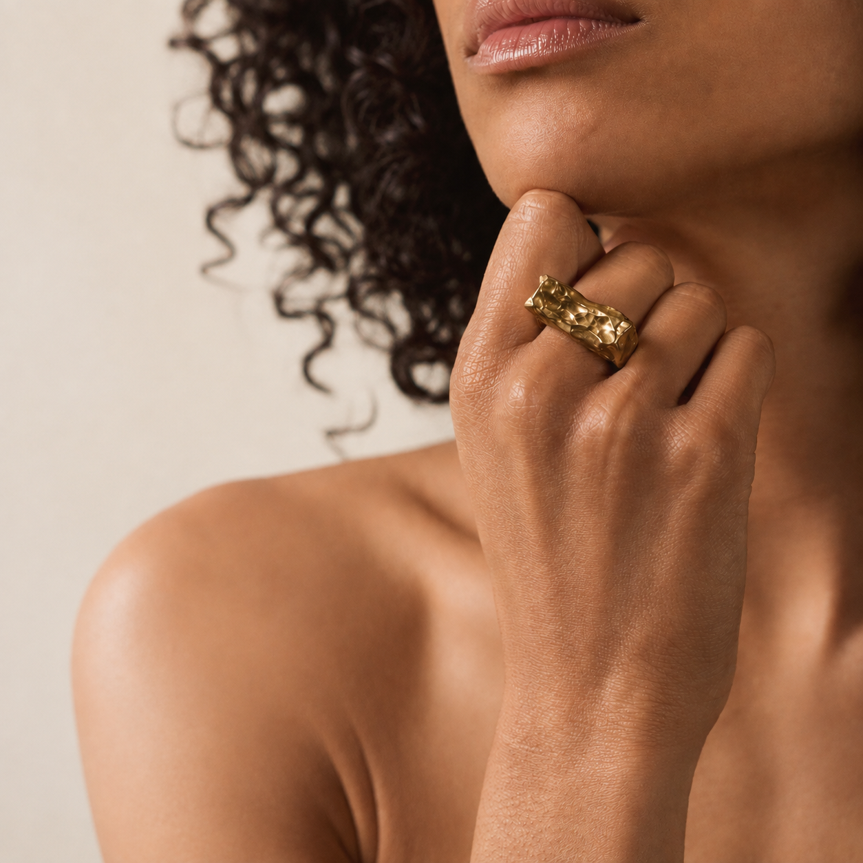 Bague ROCK bronze