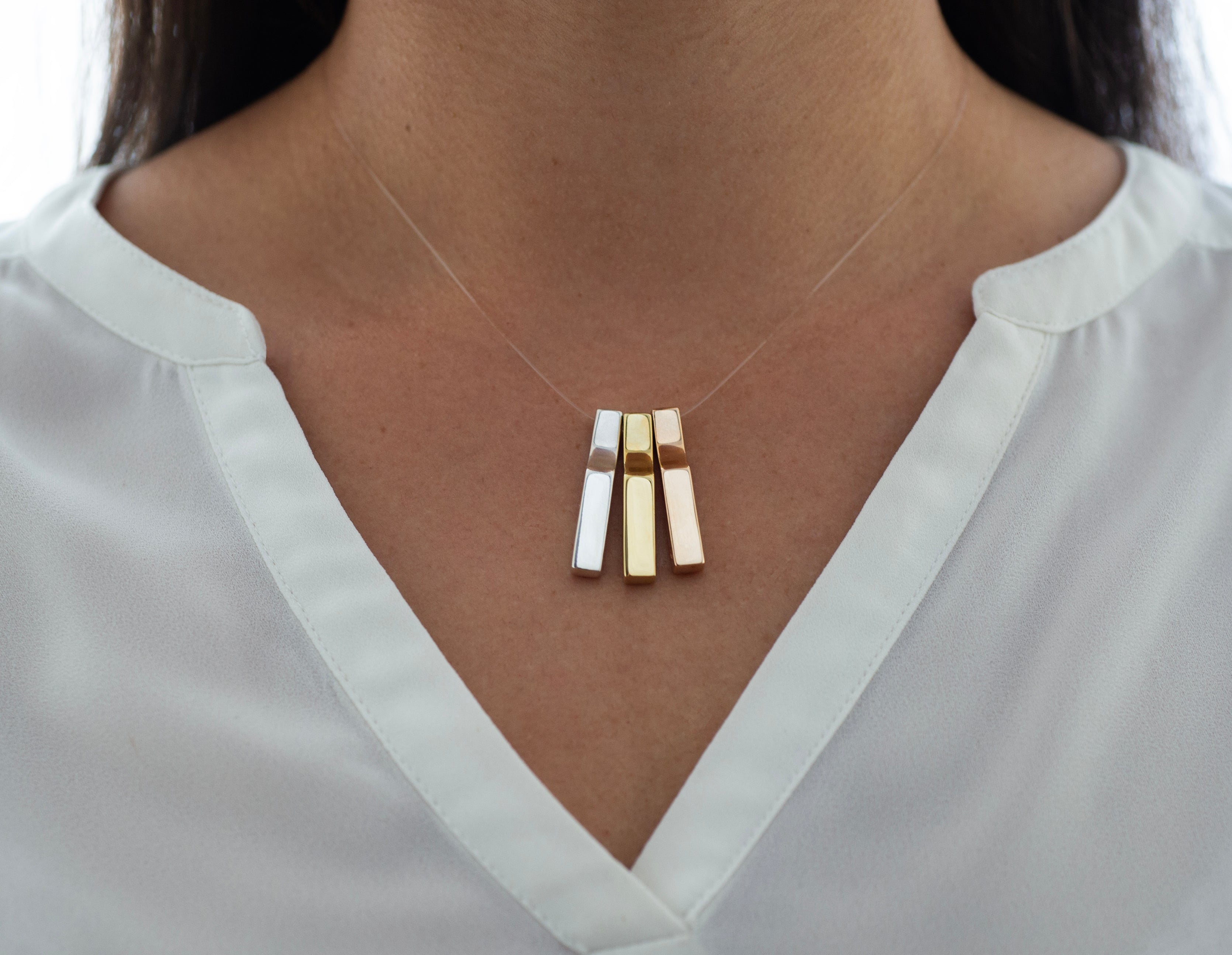 Collier Scala, plaqué or jaune brillant