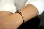 Scala Bracelet, yellow gold plated