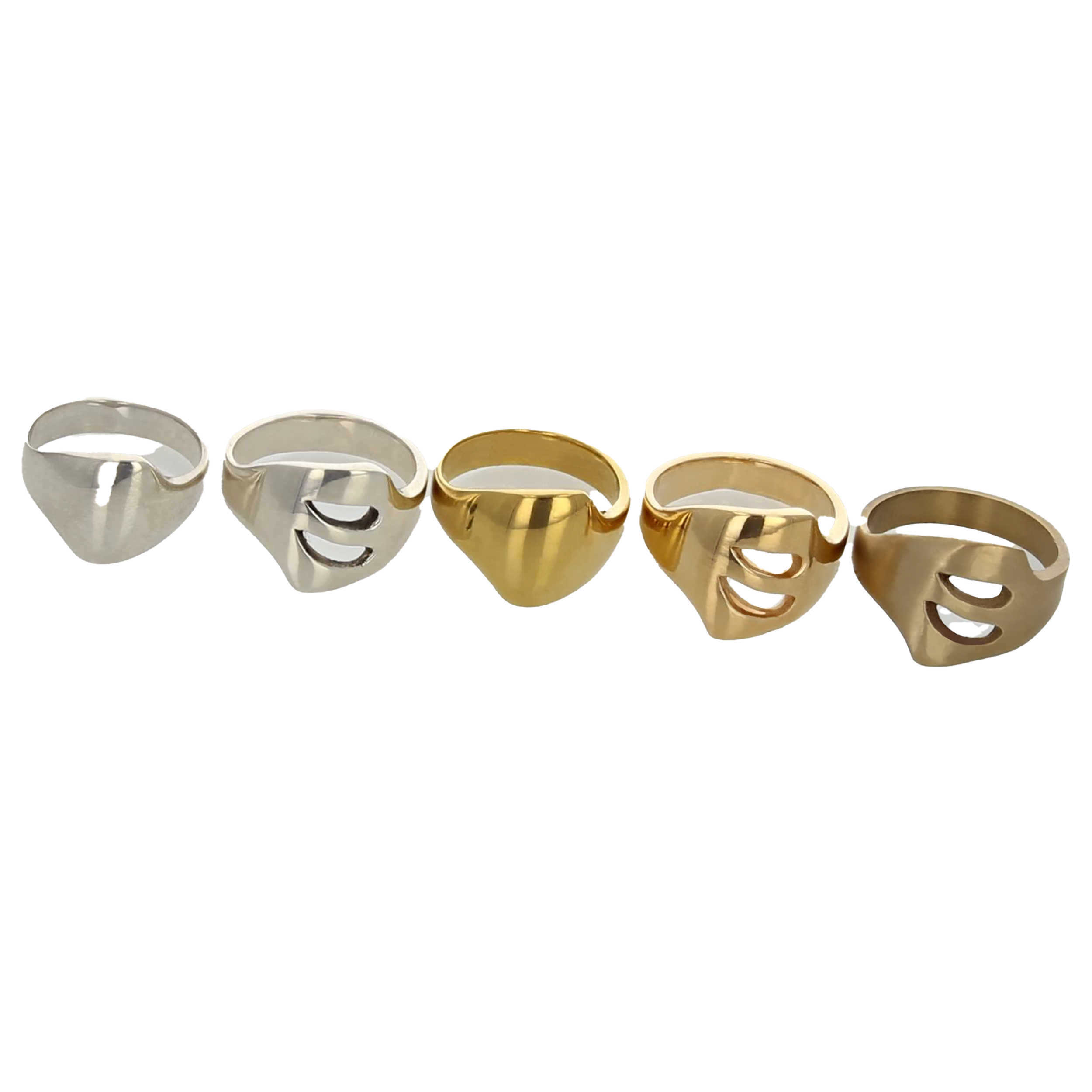 GOCCIA P ring , sterling silver