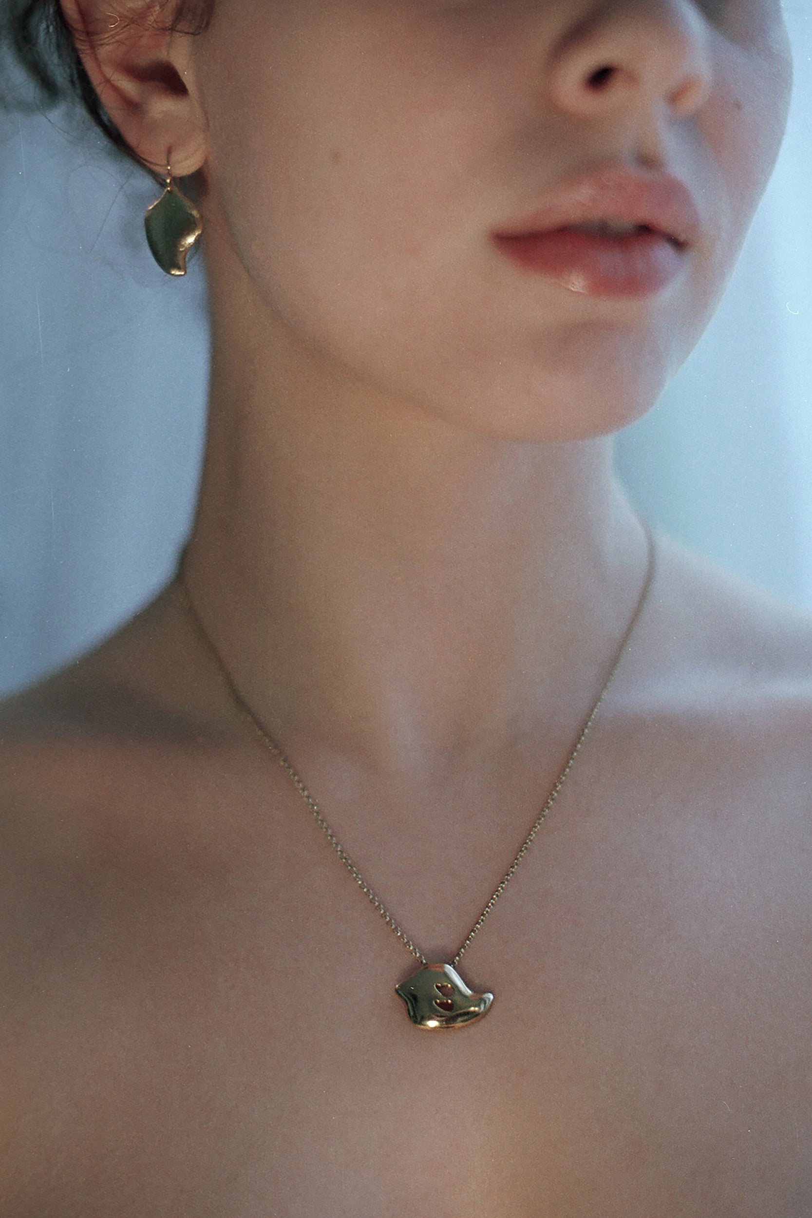 GOCCIA A necklace, yellow gold plated