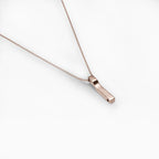 Scala necklace, rose gold plated