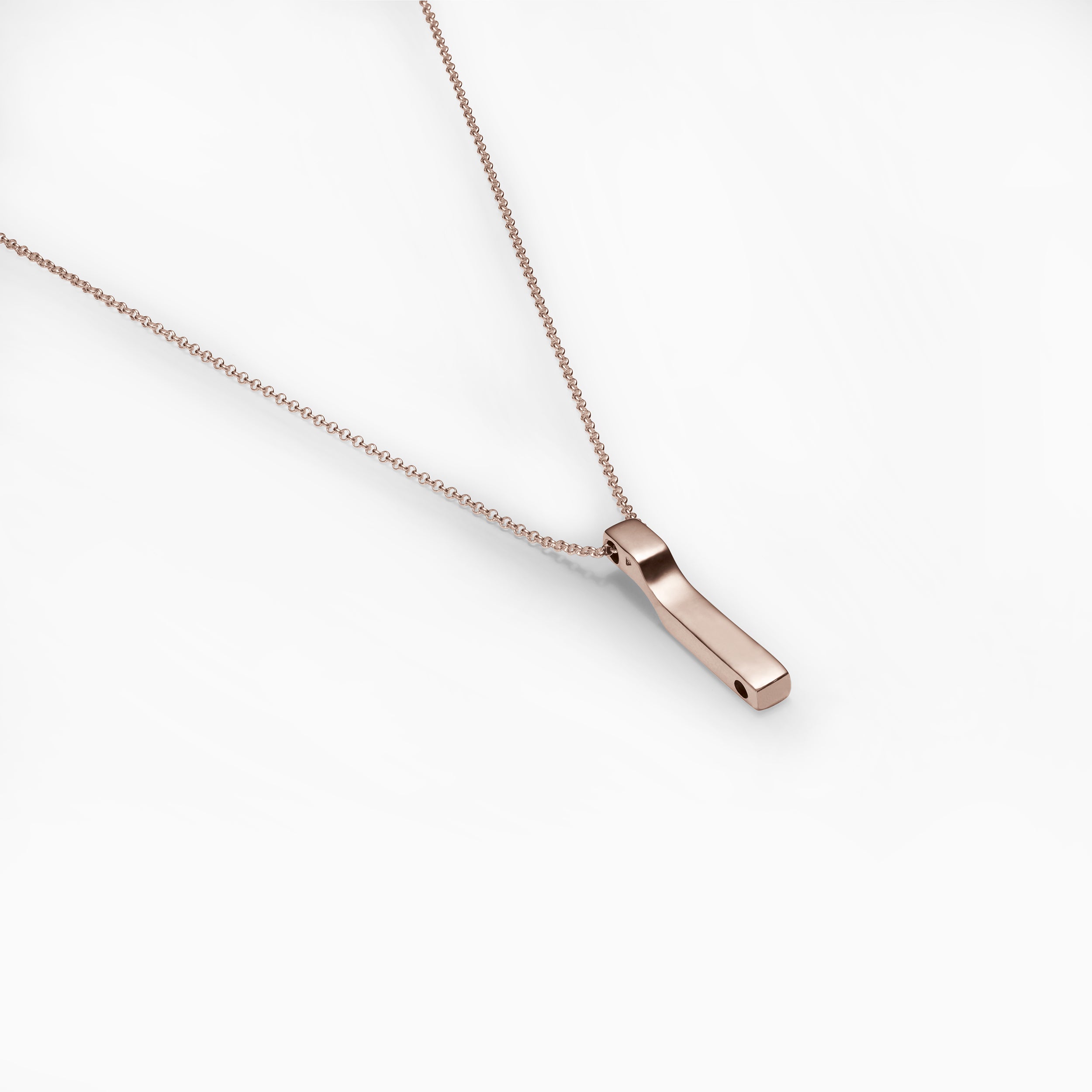 Scala necklace, rose gold plated