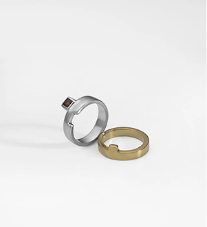 Bague Puzzle Bicolor (C)